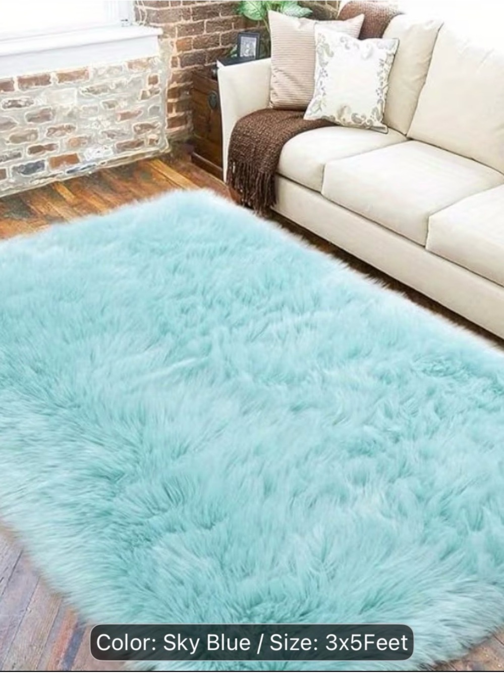 Luxurious  Fluffy Shag Rug Ultra Soft Plush,Fuzzy Durable Modern Home Decor6x9ft